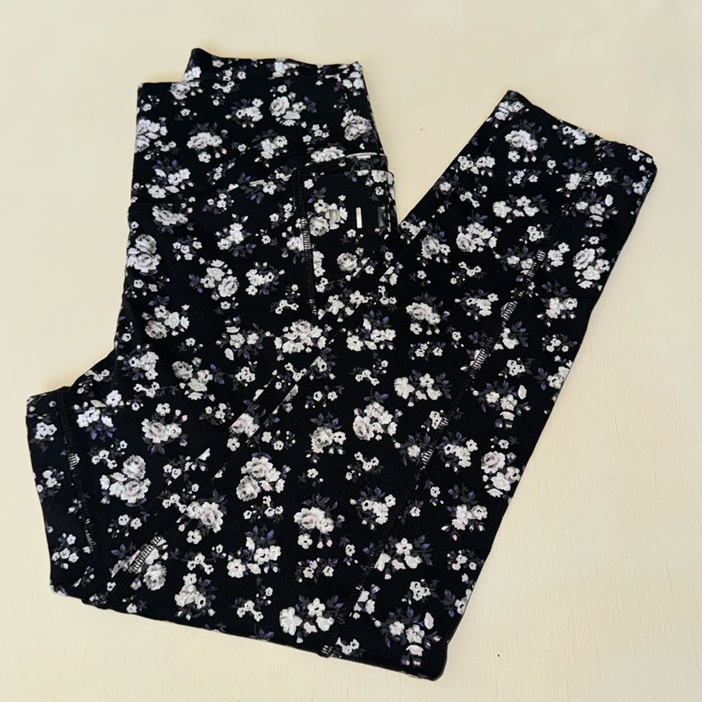 PINK Floral Leggings